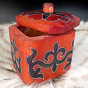 СУВЕНИРНАЯ ШКАТУЛКА (из дерева с хакасскими узорами)